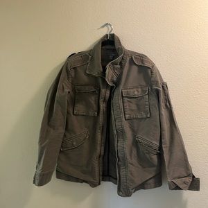 H&M army green military field coat size 42 mens